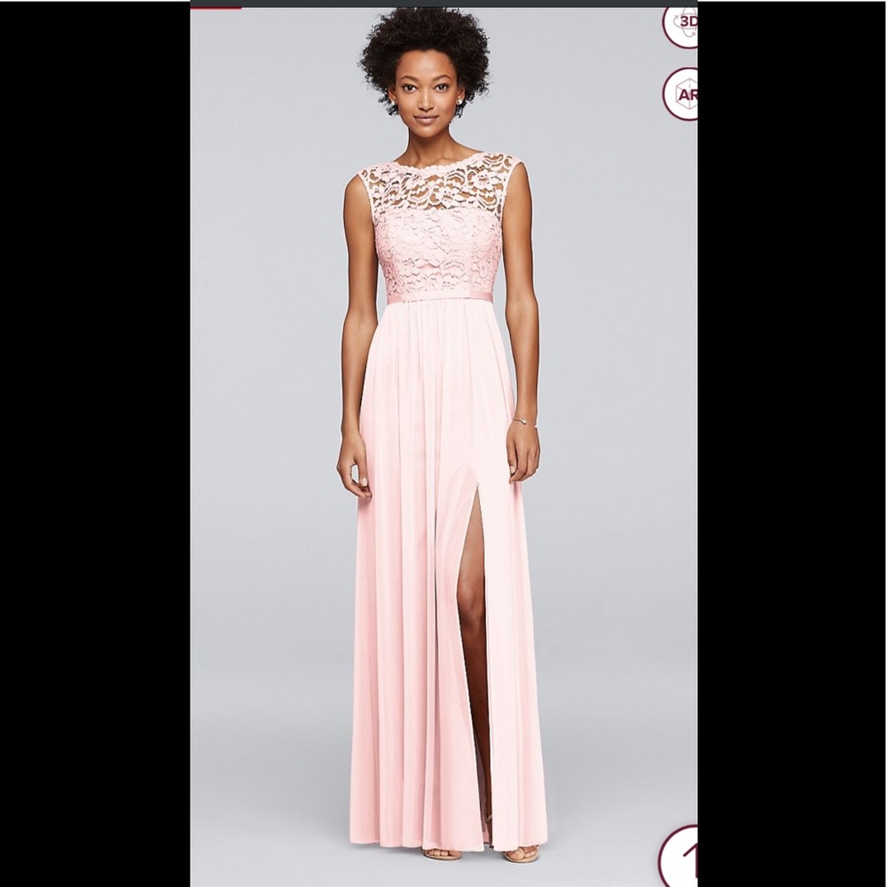 David’s Bridal Bridesmaid Dress in Petal Pink